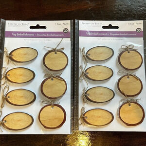 NWT 2 packs (14) 3D Faux Wood Stickers